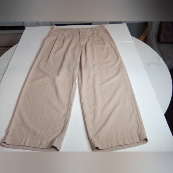 Women's Linen Essential Trouser-A New Day-Tan - Picture 7 of 15